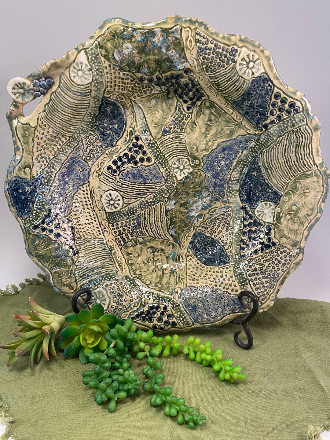 Handmade Pottery Salad Bowl/salad Bowl/pasta Bowl/large Salad Etsy