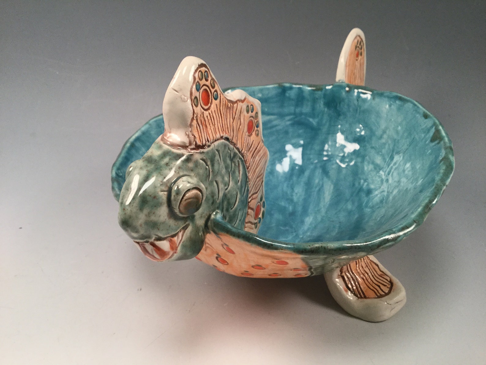 Fish bowl/pottery bowl/shark bowl/bowl/ceramic bowl/fish Etsy