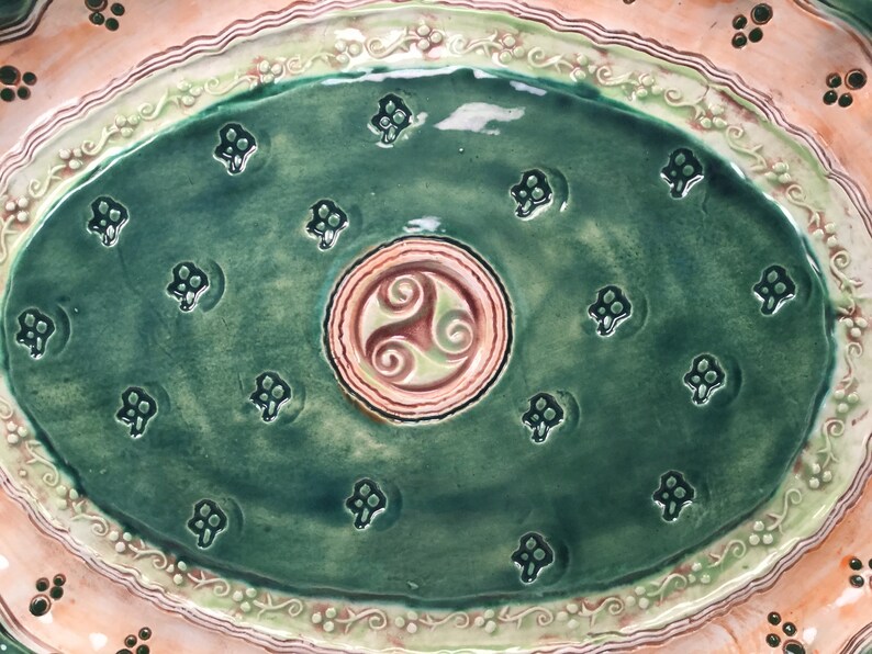 Celtic tray/Irish gifts/Celtic serving tray/triskele/Saint Etsy