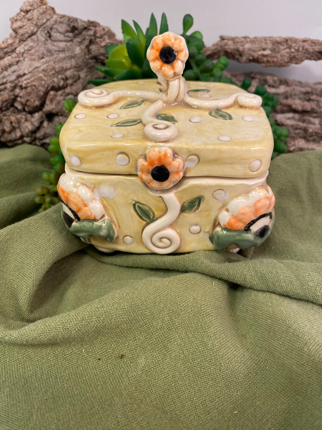 Small Jewelry Box/pottery Jewelry Box/ring Box/ Pottery Etsy