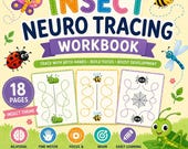 Insect Neuro Tracing Workbook | Bilateral Coordination, Fine Motor Skills (Digital Download)