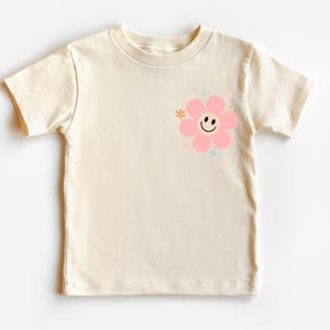 Jesus Has My Back Kids Shirt: Retro Floral Christian Tee