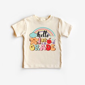Hello 1st Grade Shirt, 1st Grade Student Shirt, Back To School Toddler T-Shirt, Welcome First Grade Shirt, Aesthetic Toddler Tee