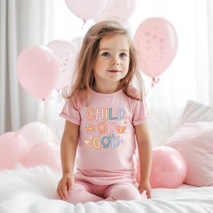 Child of God Toddler Shirt, Faith Christian Quotes Kids T-Shirt, Bible Verse Baby Bodysuit, Christian Baby Shirts, Floral Church Shirt