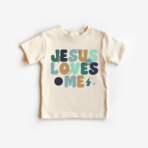 Jesus Loves Me Toddler T-Shirt: Retro Christian Kids Tee