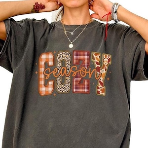 Thankful Coquette Sweatshirt: Plaid Patchwork Thanksgiving Hoodie