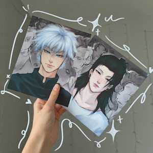Jujutsu Kaisen Satosugu Poster [2 PRINTS PACK] Gojo x Geto Kunstdruck, Satosugu Anime Merch, jjk fanart, Satoru Gojo x Geto Suguru Druckgeschenk