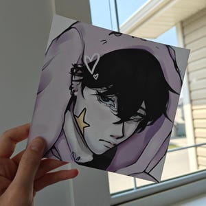 Elegant and expressive fan art of Megumi Fushiguro, showing emotional depth and manga-inspired detail. Ideal as a birthday gift or room decor for anime fans and Jujutsu Kaisen lovers.