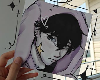 Megumi Fushiguro Art Print - Jujutsu Kaisen Fan Art, Anime Wanddekoration, JJK Anime Poster, Anime Geschenk, Megumi Poster merch, Megumi Print