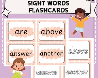 Sight Words Flash Cards | Kindergarten, 1st, 2nd Grade Fluency Guided Reading Activity, English Vocabulary Flash Cards (printable PDF) - Etsy Sight Words Flash Cards | Kindergarten, 1st, 2nd Grade Fluency Guided Reading Activity, English Vocabulary Flash Cards (printable PDF) - Etsy