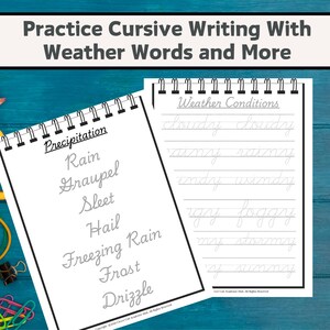 Cursive Handwriting Practice, Words, Sentences, Paragraphs, Printable Worksheets, Homeschool Resource, Cursive writing, penmanship practice