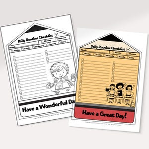 Classroom Routine Checklists, Student Academic Checklists, School ...