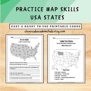 Geography Worksheets For Kids, States of the United States Study, Geography Study, Social Studies, Maps Of the US, Maps Study For Homeschool