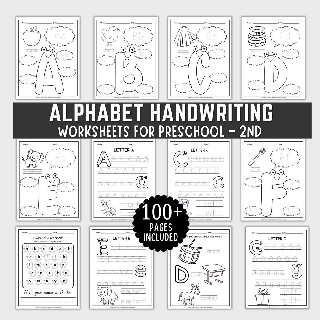 Alphabet Tracing Workbook, Letter Recognition and Handwriting ...