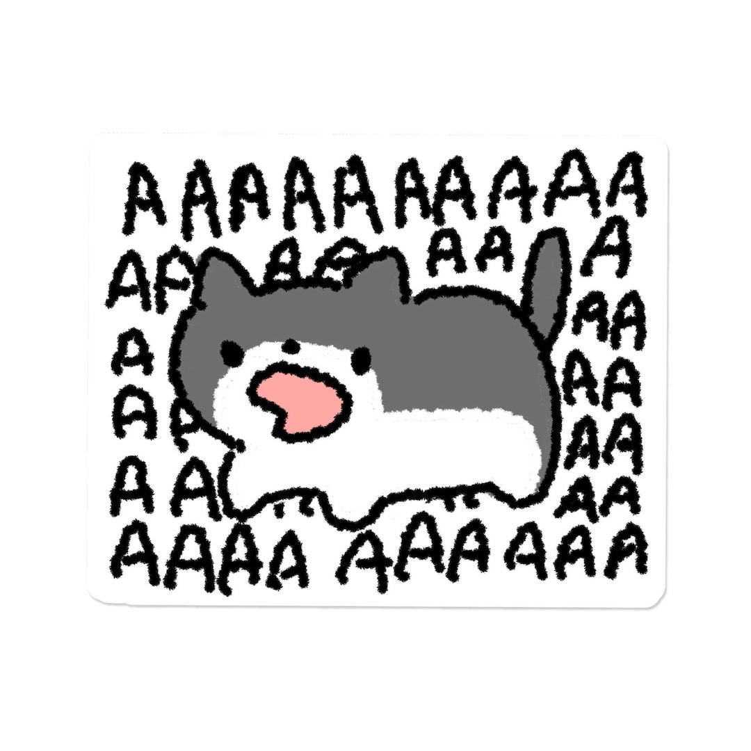 AAAAA Screaming Kitty| Sticker - Etsy