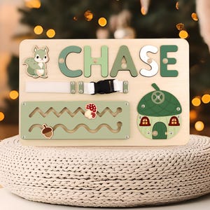 Baby Name Puzzle with Pegs, Personalized Wooden Toys for Toddlers, Montessori toy for Baby Showers & Easter Gifts