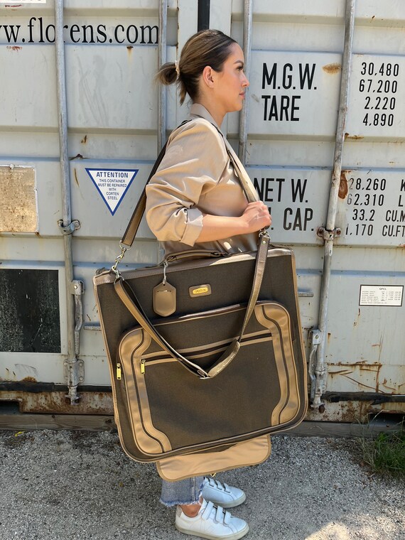 1980s vintage garment bag , luggage & travel , carry … Gem
