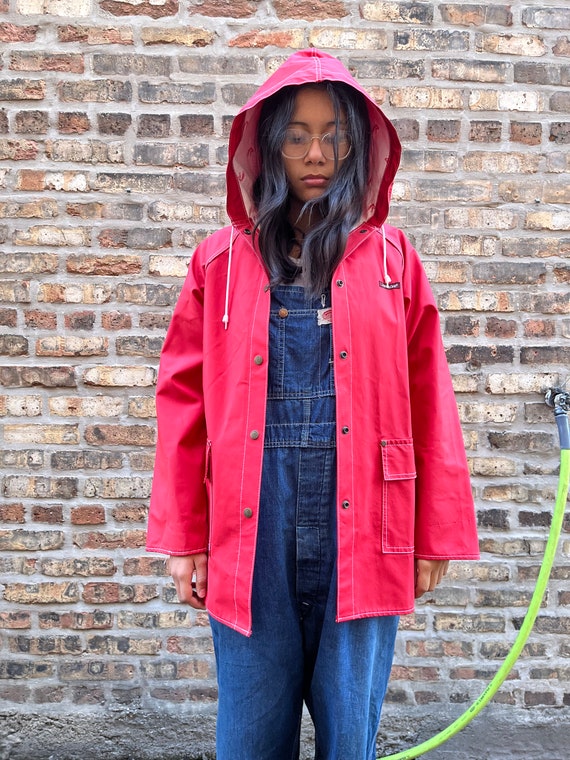 1980s hooded jacket , raincoat , slicker , JORDAC… - image 2