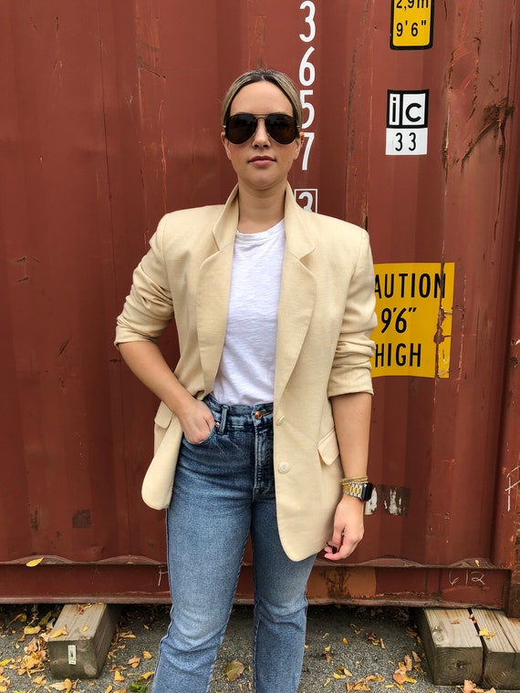 90s oversized box cut blazer |