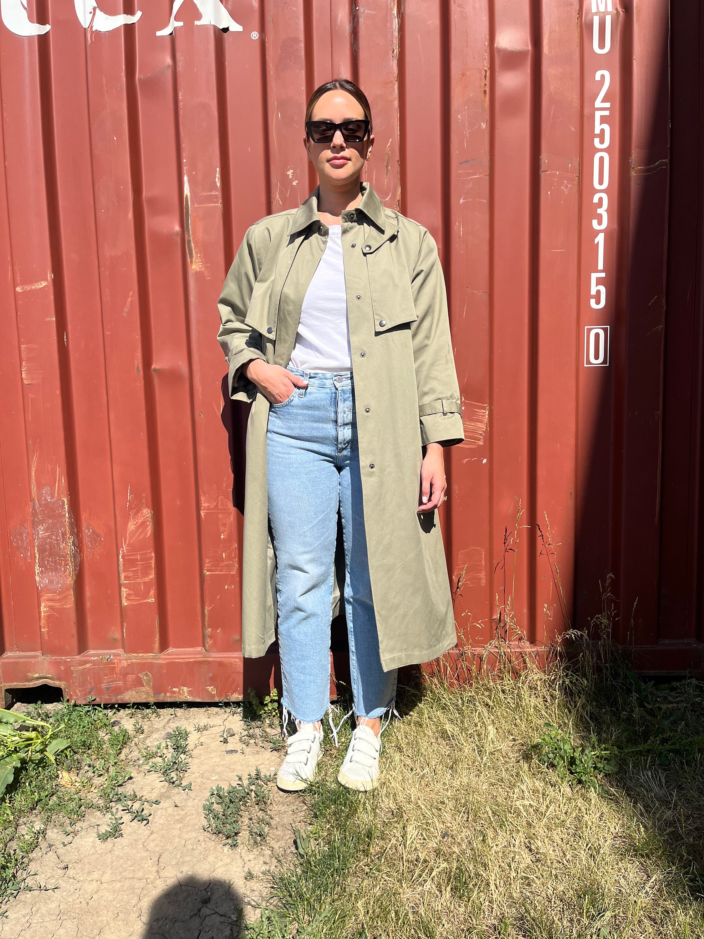 Evan picone 2025 trench coat