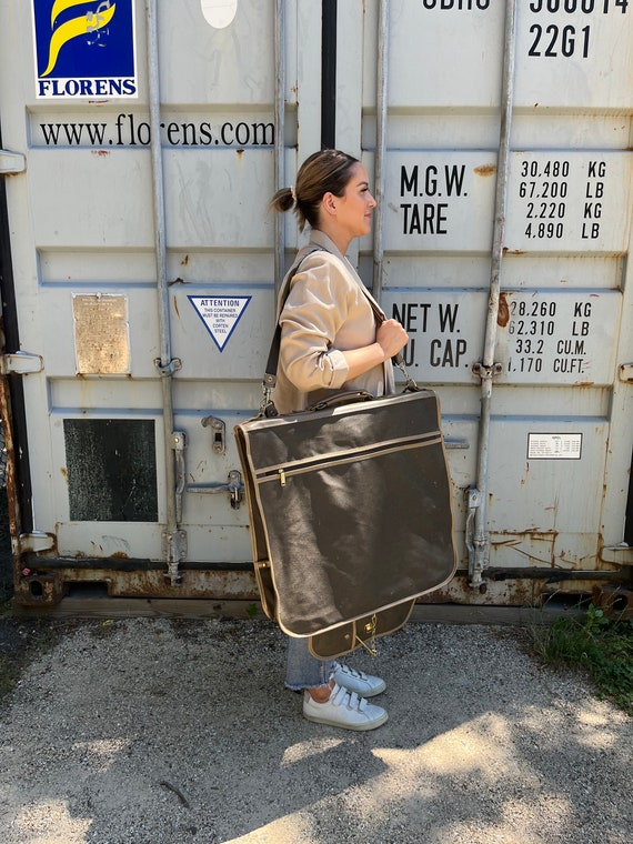 1980s vintage garment bag , luggage & travel , carry … Gem