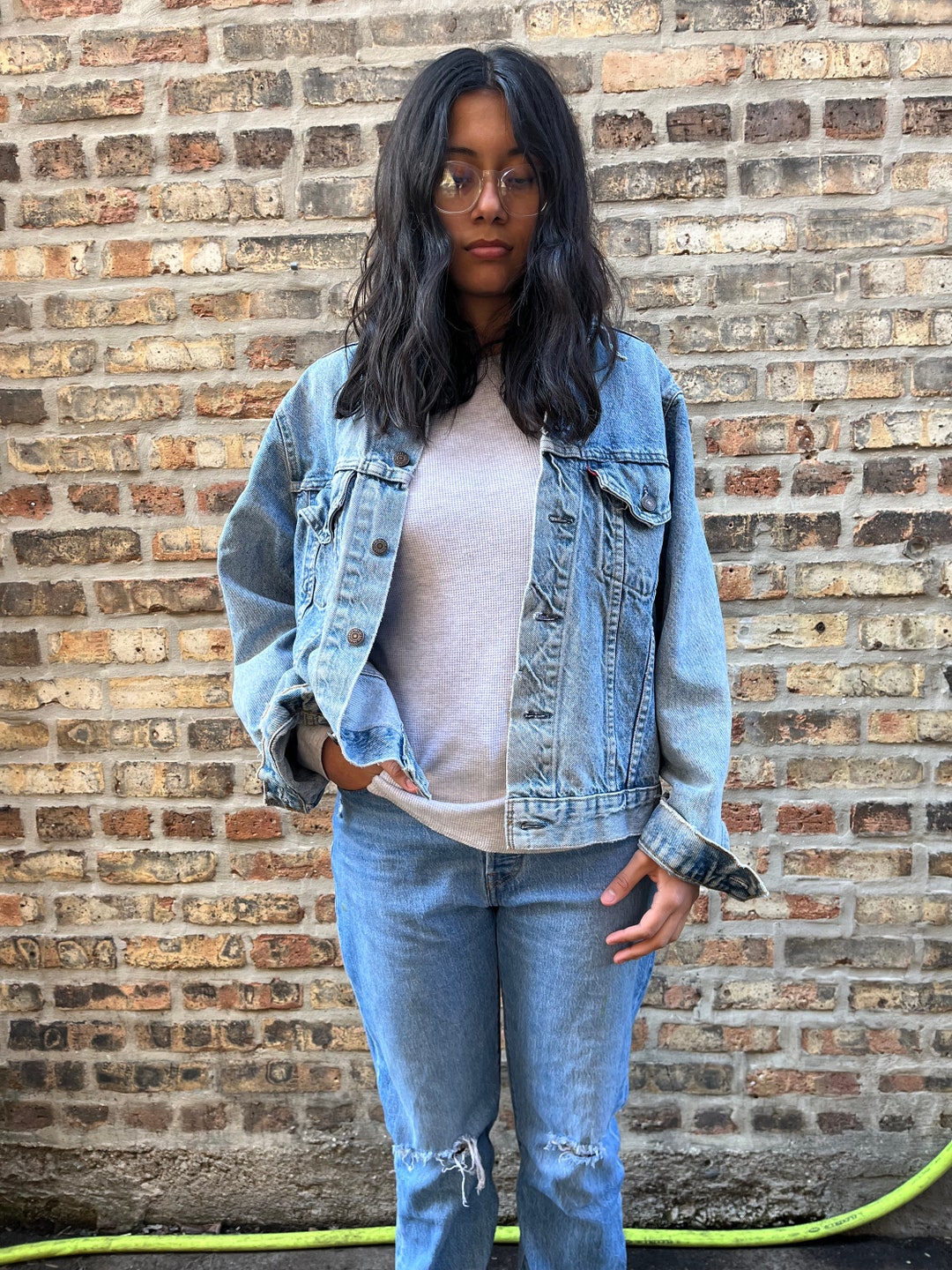 Vintage 80s 90s Levis Jean Jacket , Trucker Jacket , Faded Vintage 80s 90s Levis Jean Jacket , Trucker Jacket , Faded