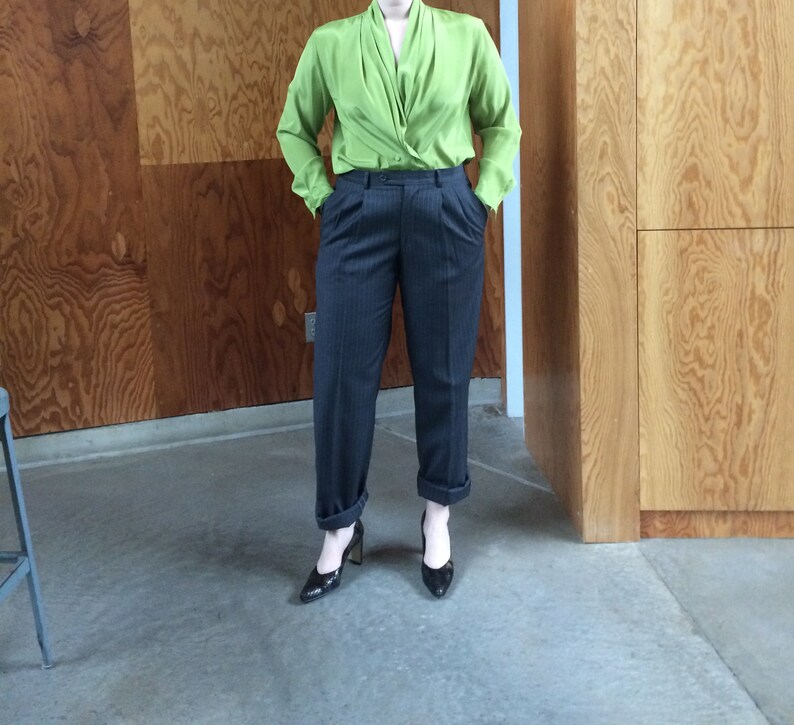 womens top minimalist deep v neckline plunging neckline 1990/'s blouse green shirt colorblock