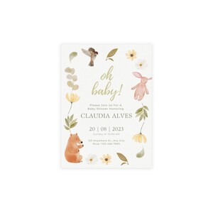 Paquetes de tarjetas personalizadas, invitaciones para baby shower y artículos para fiestas.