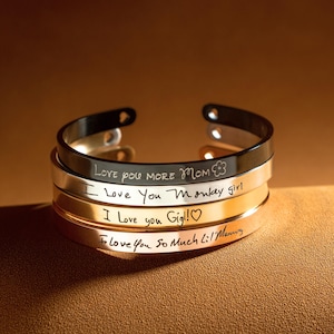 Custom Handwriting Gold Bracelet • Personalized Purity Christian Bracelet • Religious Jewelry• Gift for Her• Handmade Christian Jewelry gift