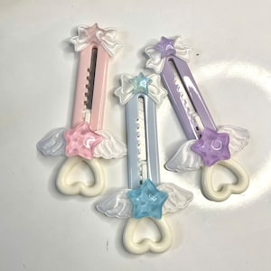 Cuchillo para manualidades con forma de pata de gato kawaii, cúter, CraftKnife, cuchillo multiusos para decoración, cinta de chica mágica kawaii