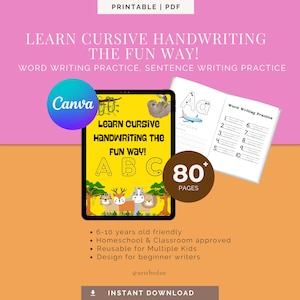 Folhas de exercícios de traçado de letras cursivas | Aprenda a escrever à mão de uma forma divertida