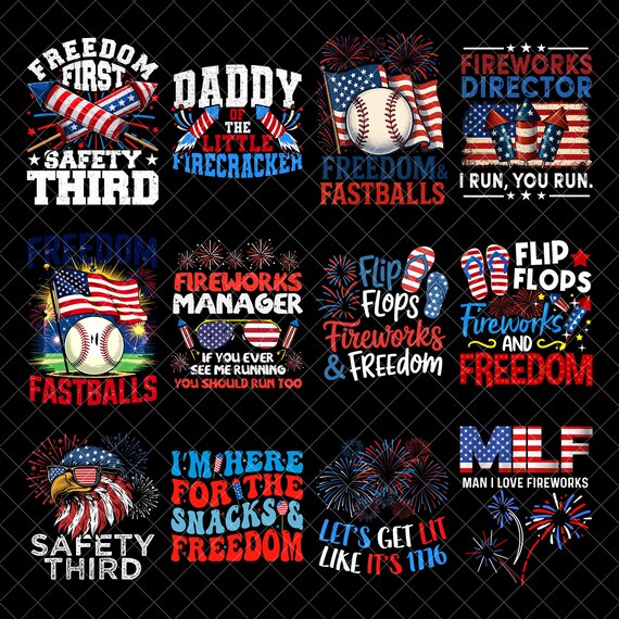 Fireworks & Freedom Png Bundle, Fireworks Png, 4th Of July Firework Png, Just Here to Bang, Fireworks Png , I'm Ready To Crush Fireworks