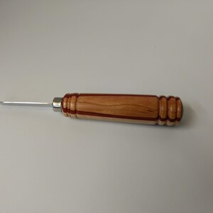 Hand crafted Cheese Knife with stainless steel blade.