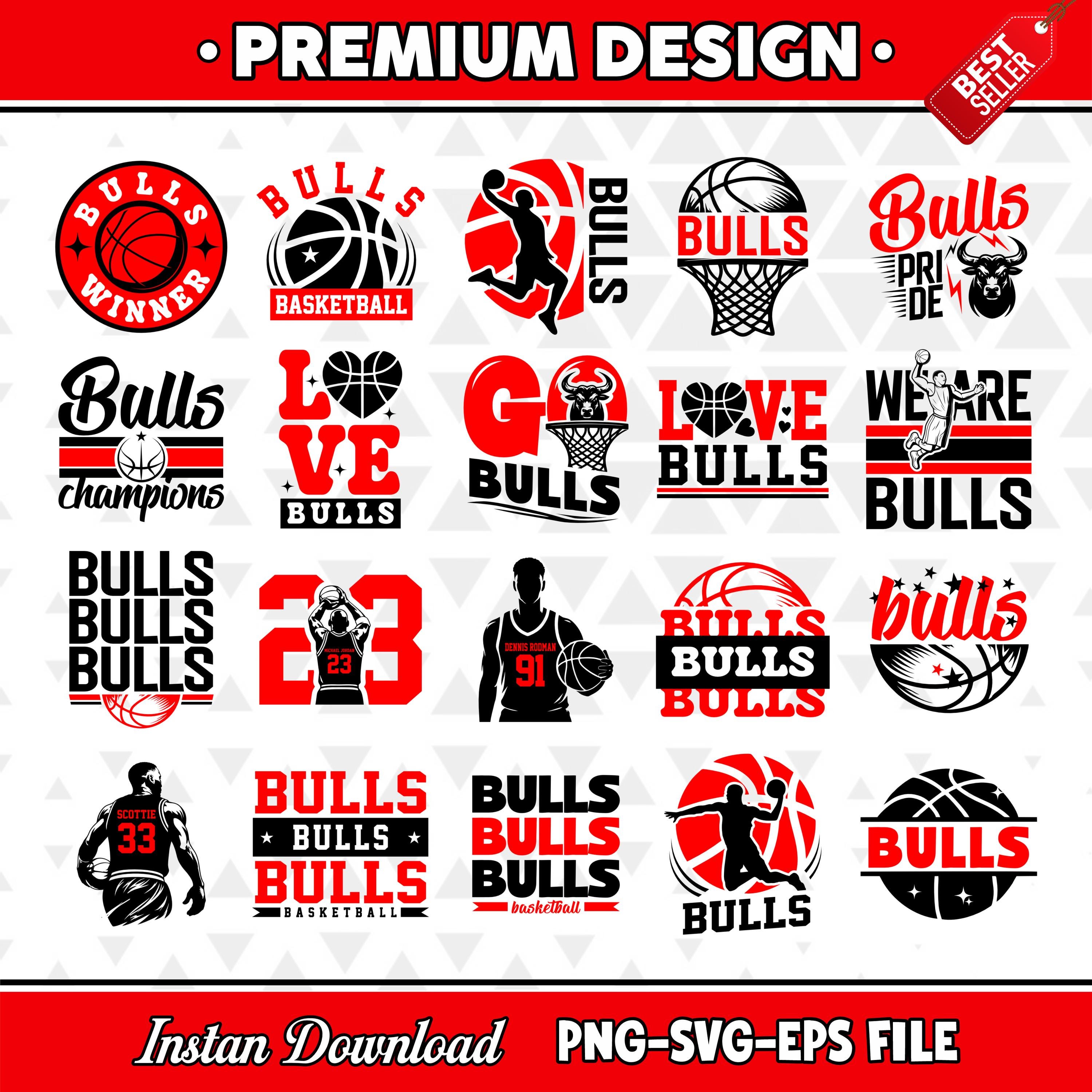 Bulls SVG PNG, Basketball Sublimation Design (digital Download) - Etsy