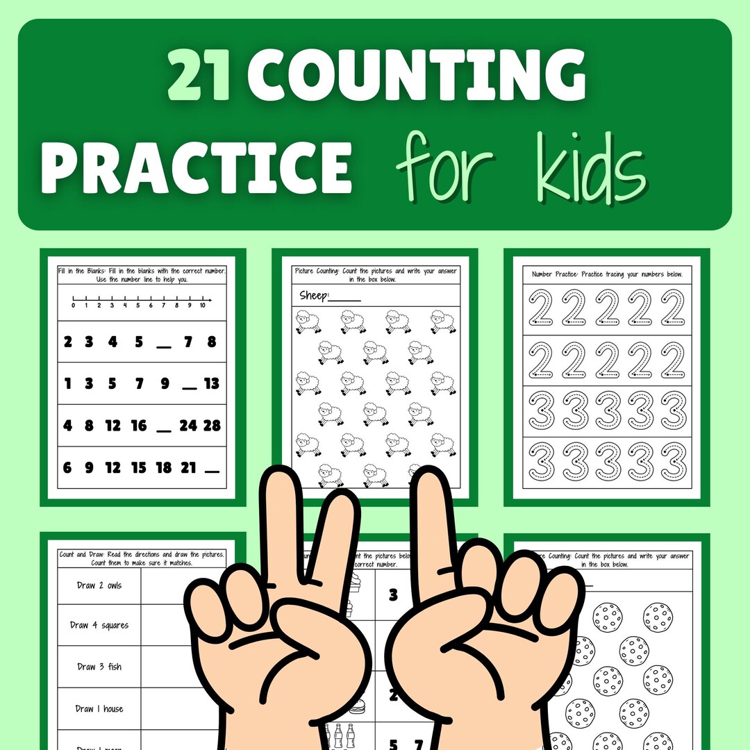 Counting Fun Math Worksheets for Kids – Printable Number Recognition ...