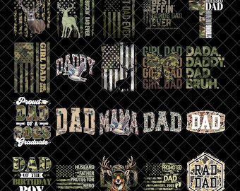 Retro-Camo-Papa-PNG-Bundle, Papa-Camo-PNG, Papa-Camo-PNG, Old-Camo-Papa, Papa-PNG, Vintage-Camo-Papa-Sublimationsdesign, Digitaler Download