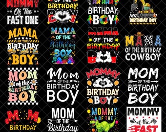 Mama des Geburtstagskindes (PNG), Mama des Geburtstagskindes (Clipart), Design für ein T-Shirt zur Geburtstagsfeier für Mama, Digitaler Download für Geburtstagskinder