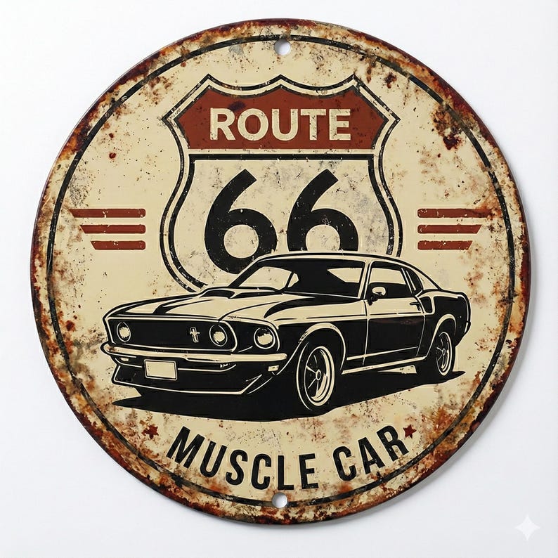 Vintage Rustic Metal Sign Garage Wall Art Man Cave Decor Enthusiast ...
