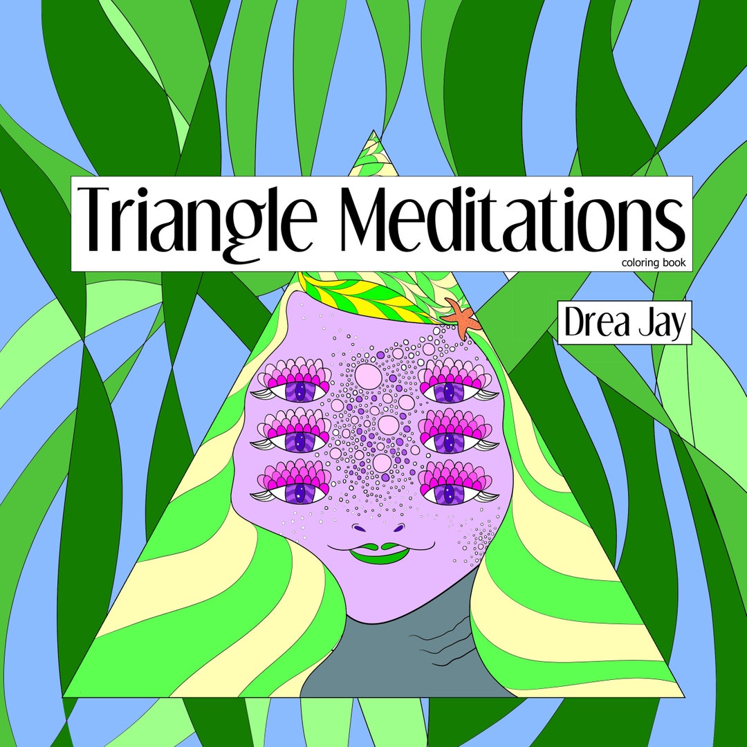 Triangle Meditations Coloring Book Digital Coloring Pages Download Triangle Meditations Coloring Book Digital Coloring Pages Download