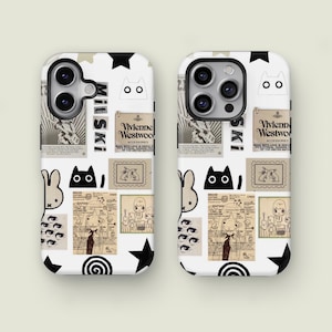 Funda para teléfono con diseño de tablero de estado de ánimo, varias pegatinas y calcomanías, para iPhone 16, 15, 14, 13 y 12 Pro Max XS, funda para iPhone 13 y 12 Mini, Samsung Galaxy S25, S24 y S23 Ultra