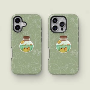 Frog and Toad Phone Case - Green Aesthetic Cover, Phone 16 15 14 13 12 Pro Max XS, Phone 13 12 Mini Case, Samsung Galaxy S25 S24 S23 Ultra