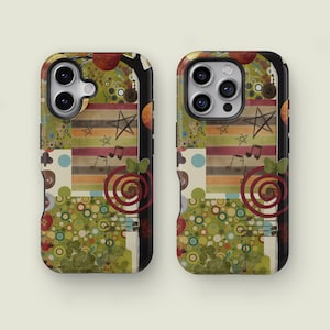 Fundas para teléfono con collage artístico retro, fundas de moda para iPhone 17, 16, 15, 14 Pro Max XS, funda para iPhone 13, 12 Mini, Samsung Galaxy S25, S24