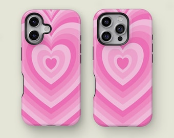 Hjärtmönster mobilskal, kärlekstema iPhone-tillbehör, iPhone 17 16 15 14 13 12 11 Pro Max XS, Samsung Galaxy S25 S24 S23 S22 S21 Ultra