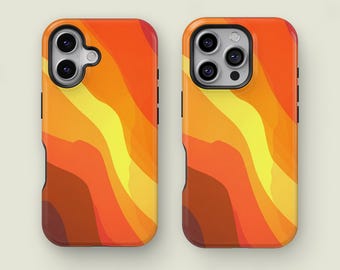 Abstract Swirl Pixel-telefoonhoesje, kleurrijke golfcover voor iPhone 16 15 14 13 12 11 Pro Max, iPhone 13 12 Mini, Samsung S25 S24 S23 S22 Ultra