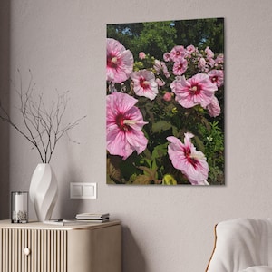 Pink Floral Canvas, Wall Art, Canvas Wall Art, Pink Flower Canvas, Pink Floral Poster, Natural Poster, Photography, Nature Canvas