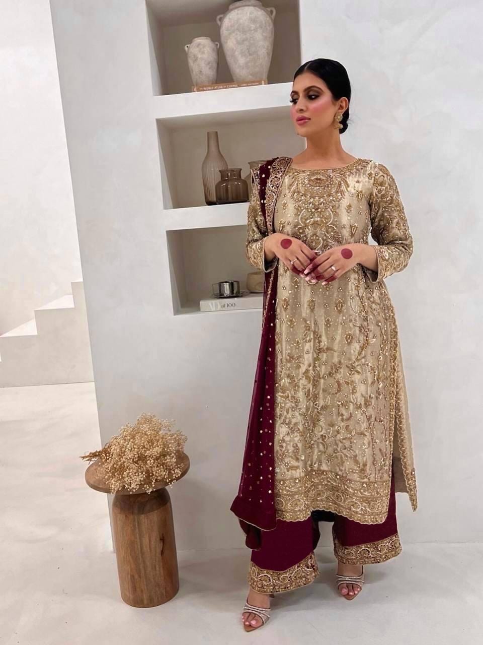 katan silk pakistani dresses Katan Silk Pakistani Fashion