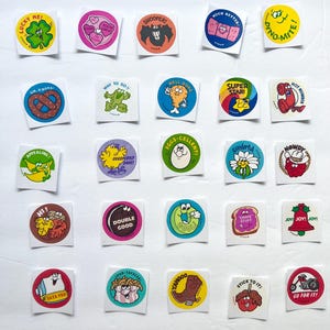 Trend Retro Scratch and Sniff stinky stickers 80&#39;s