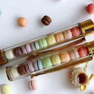 Penna Macaron in Miniatura / Penna Personalizzata / Penna a Sfera / Cibo in Miniatura / Grazioso Regalo di Cancelleria / Regalo di Cancelleria