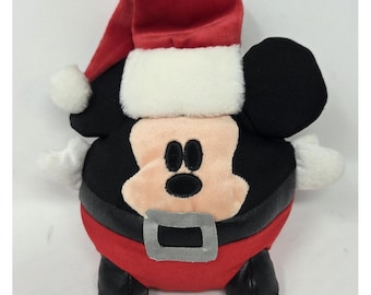 Disney Parks Weihnachten Weihnachtsmann Micky Maus Runder Mikroperlen Plüschball 15cm