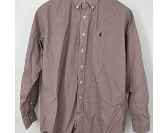 Vintage Ralph Lauren Blake Light Blue Linen Oxford Shirt Medium - Etsy